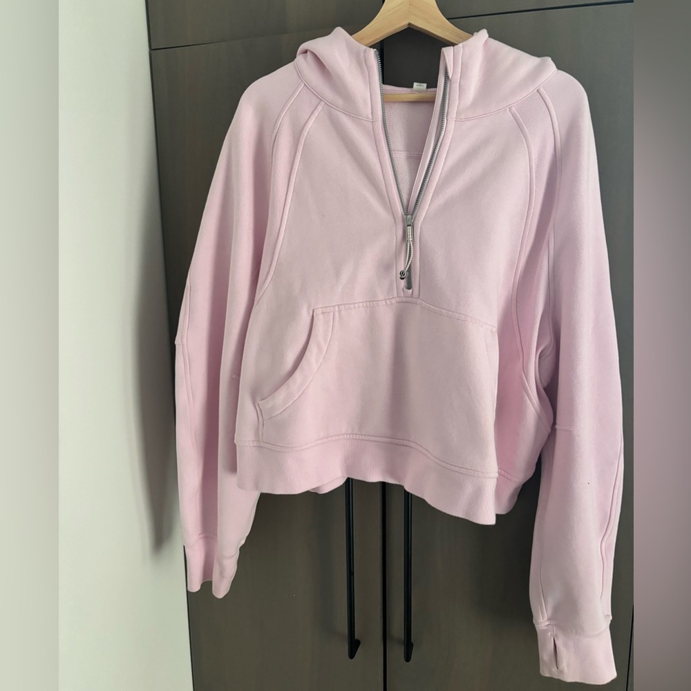 Lululemon pink 1/4 zip like new